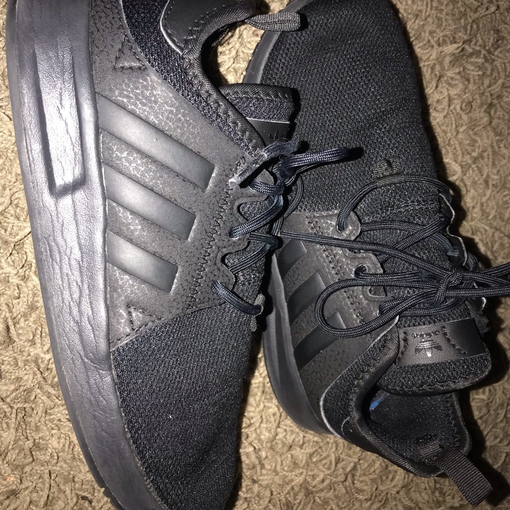 Adidas all black shoes